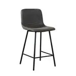 Barkruk Mikky antraciet eco-leer 65-78 cm