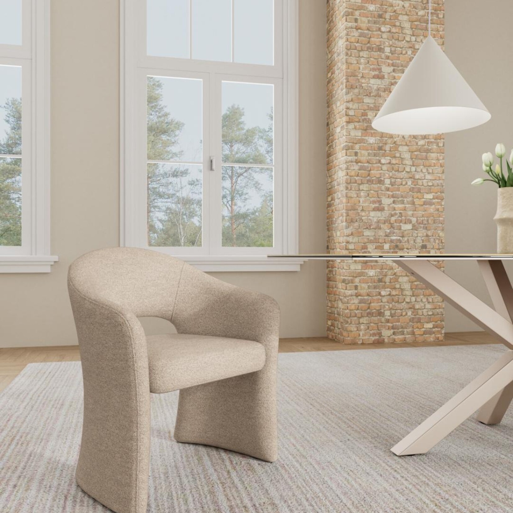 DMW Eetkamerstoel Tori Beige