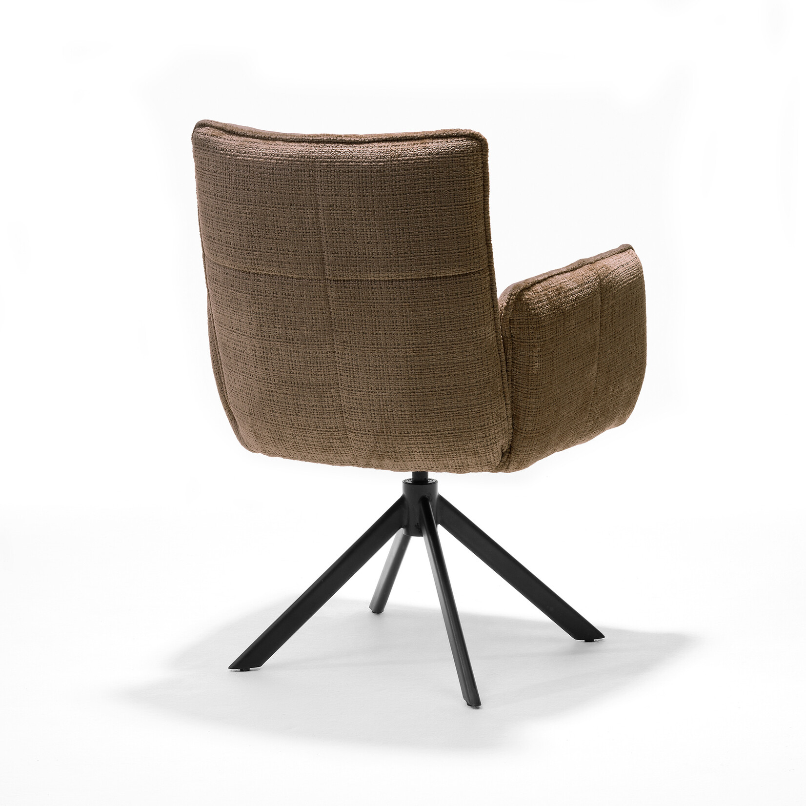 RV Design Nova armstoel Stof Cremona #18 Taupe - 360 Draaibaar frame zwart A360