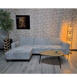 Hoekbank Ronald Grijs stof Cremona 81 Links