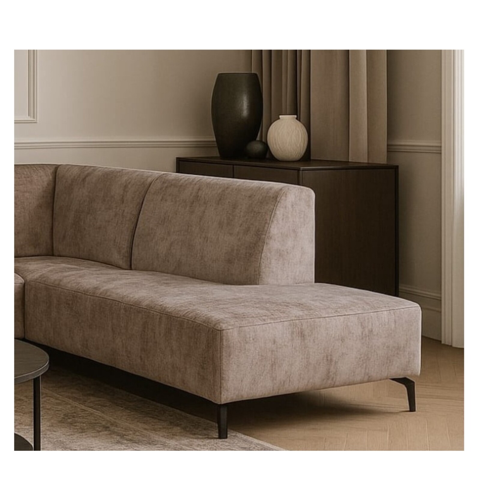 Mona Hoekbank Mona antraciet Stone rechts