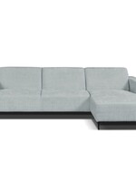 Ronald Hoekbank Ronald Grijs stof Cremona 81 Rechts