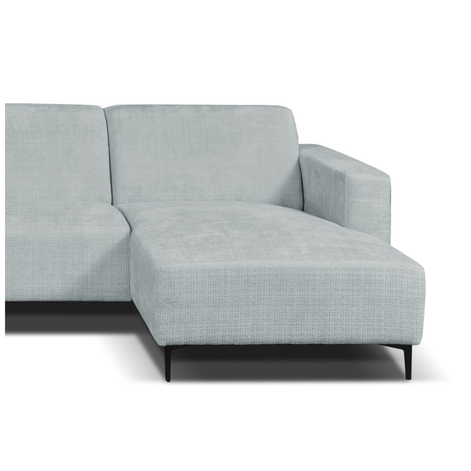 Ronald Hoekbank Ronald Grijs stof Cremona 81 Rechts