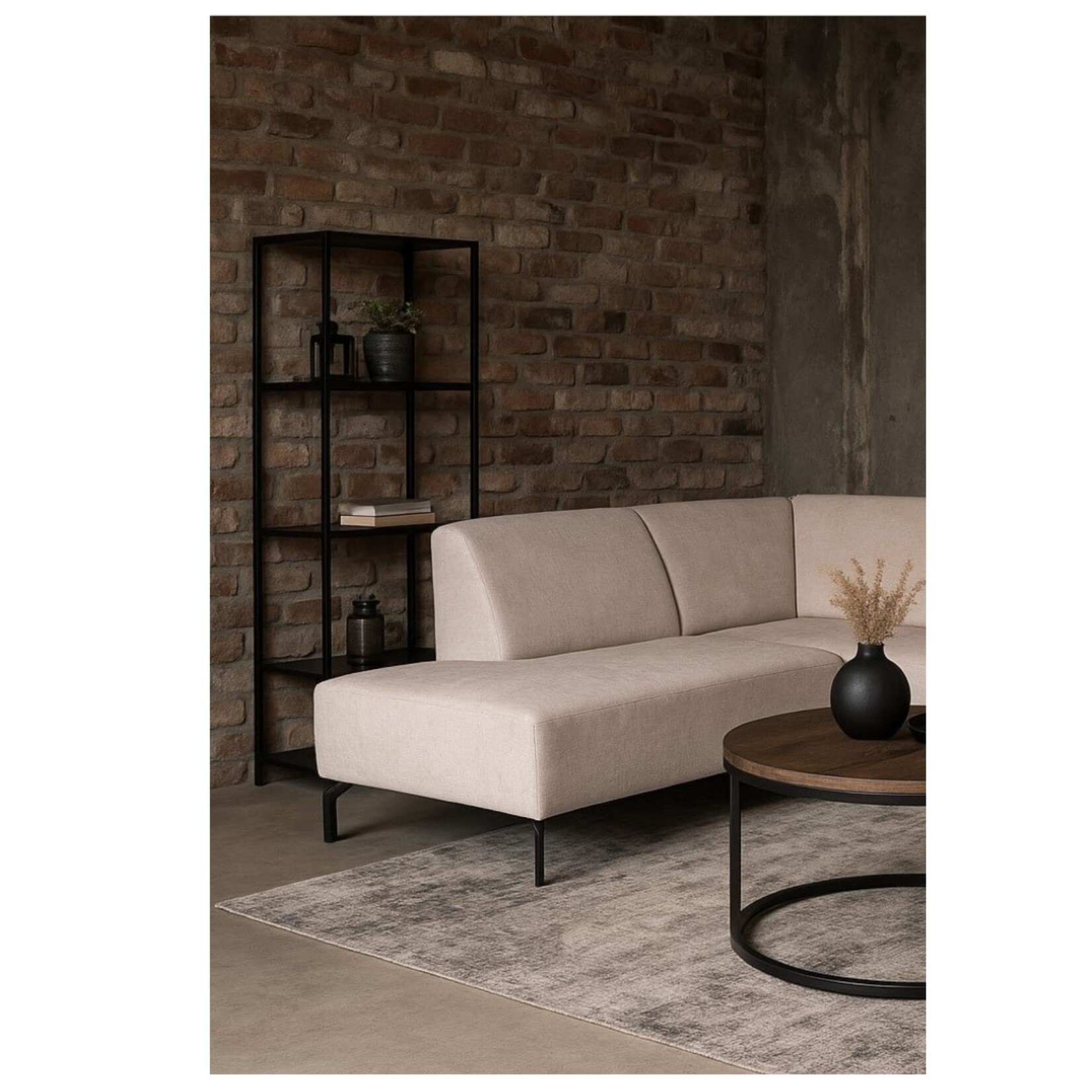 Mona Hoekbank Mona Beige Links