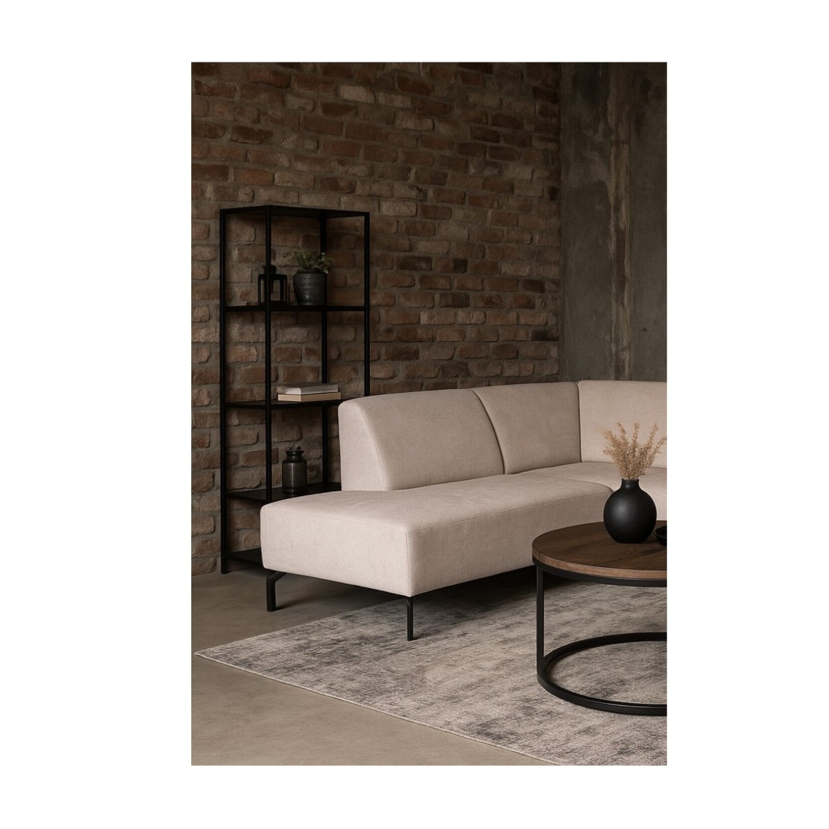 Mona Hoekbank Mona Beige Links