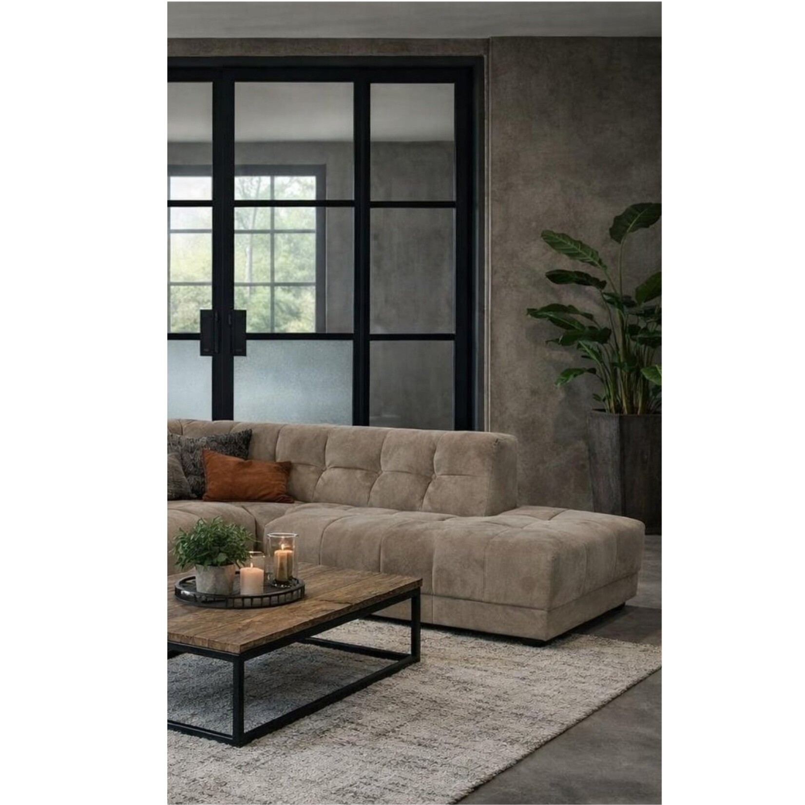 Wave Hoekbank Wave Taupe Rechts