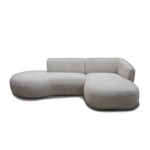 Luik Luik hoekbank rond Beige Rechts