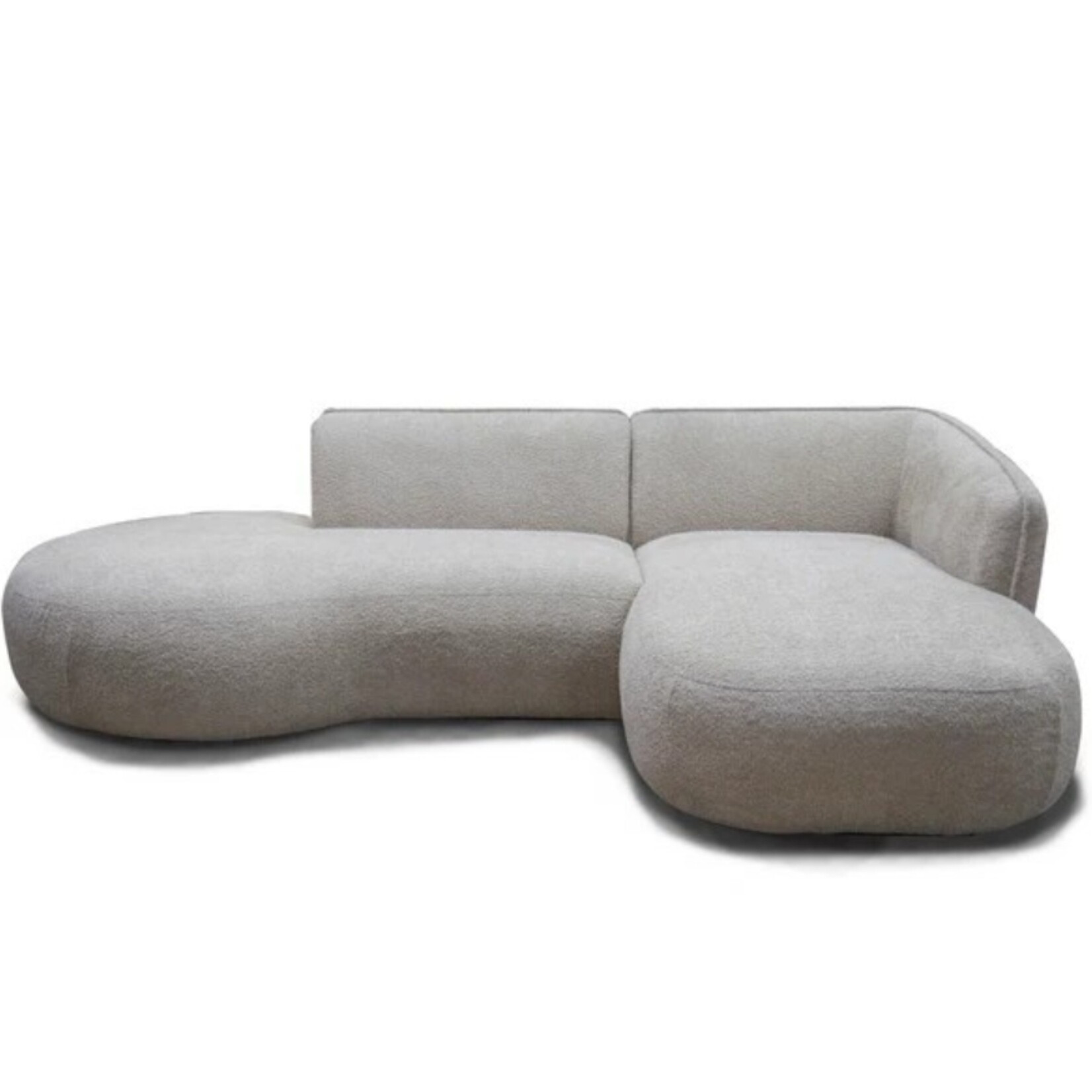 Luik Luik hoekbank rond Beige Rechts