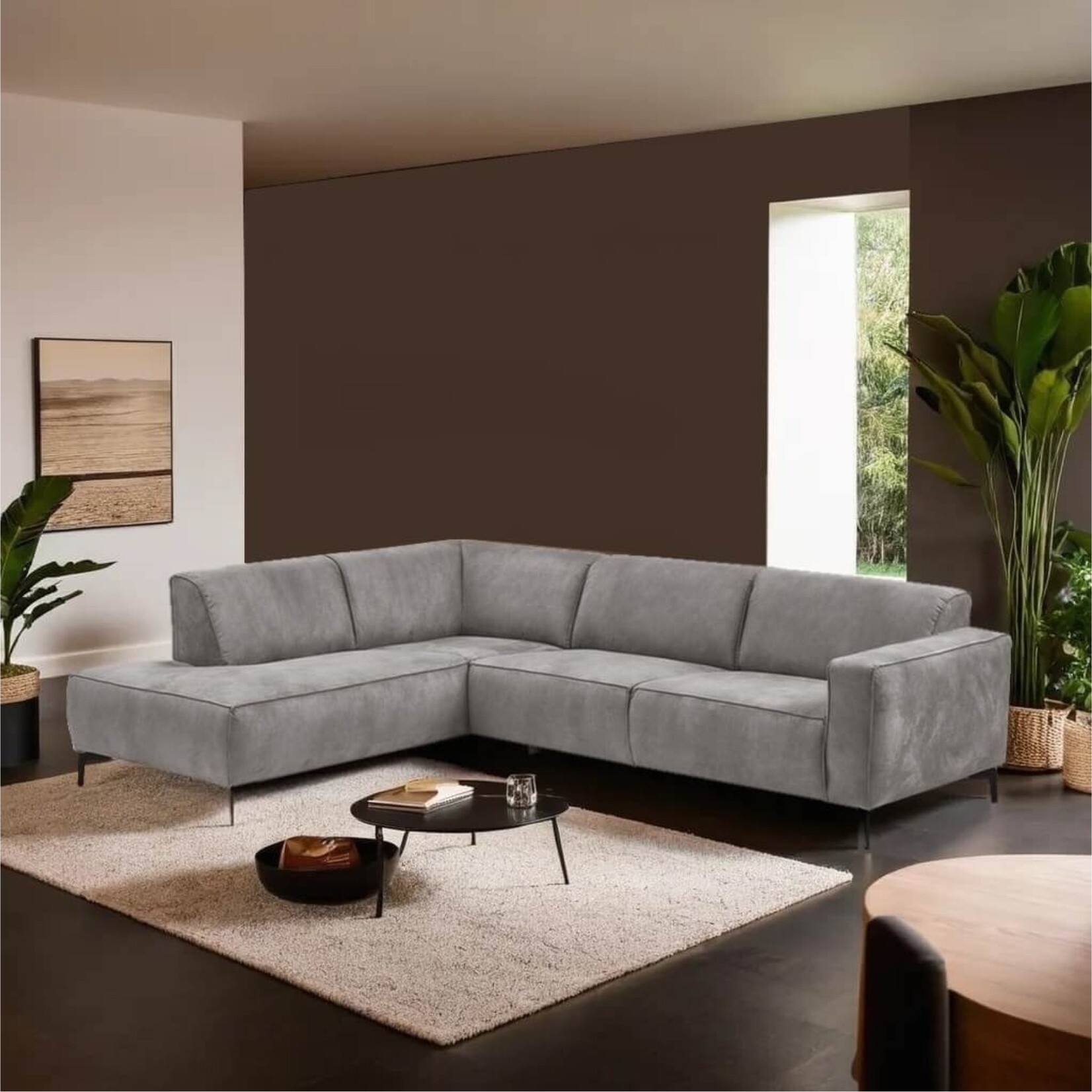 Stilo Hoekbank Stilo Grijs Links