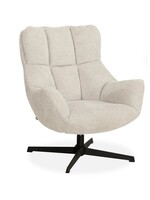 Maxfurn Fauteuil Modesto Beige – Draaifauteuil in zachte Art-stof