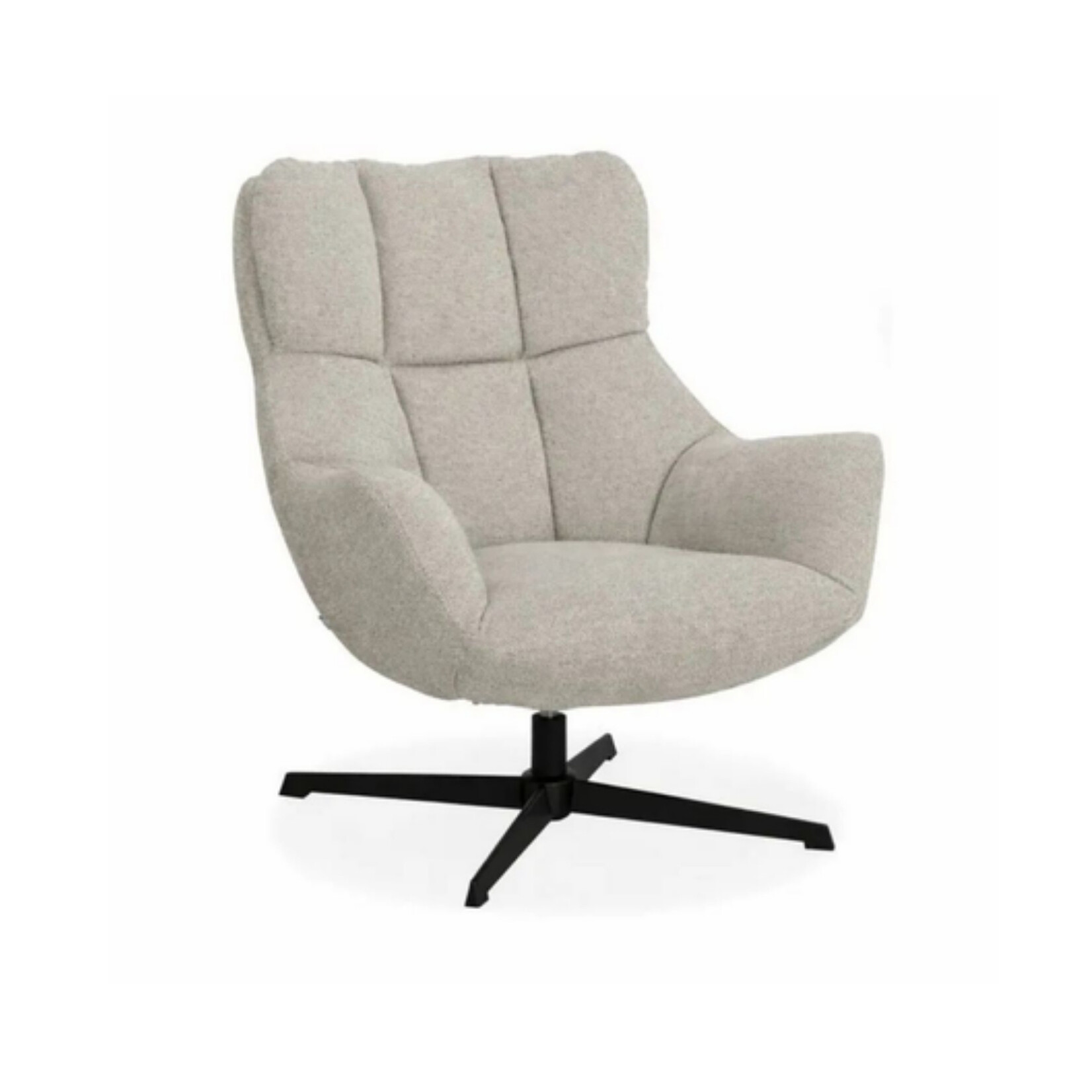 Maxfurn Fauteuil Modesto Dolphin – Draaifauteuil in zachte Art-stof