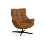 Maxfurn Fauteuil Modesto Cognac – Draaifauteuil in zachte Art-stof