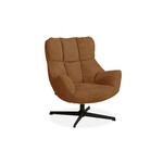 Maxfurn Fauteuil Modesto Cognac – Draaifauteuil in zachte Art-stof