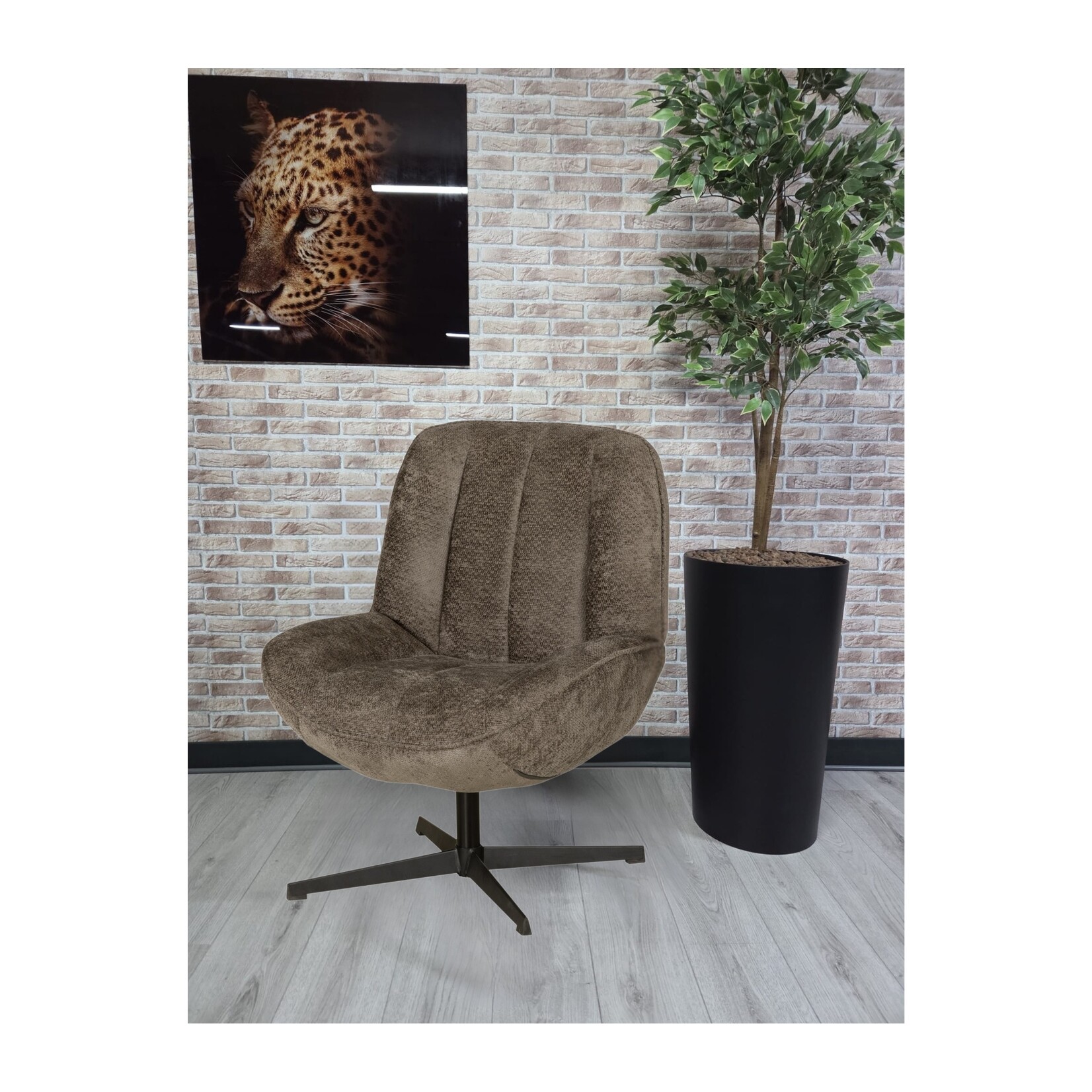 Zuma Fauteuil Zuma – Comfortabele stoel in Movie-stof - Taupe