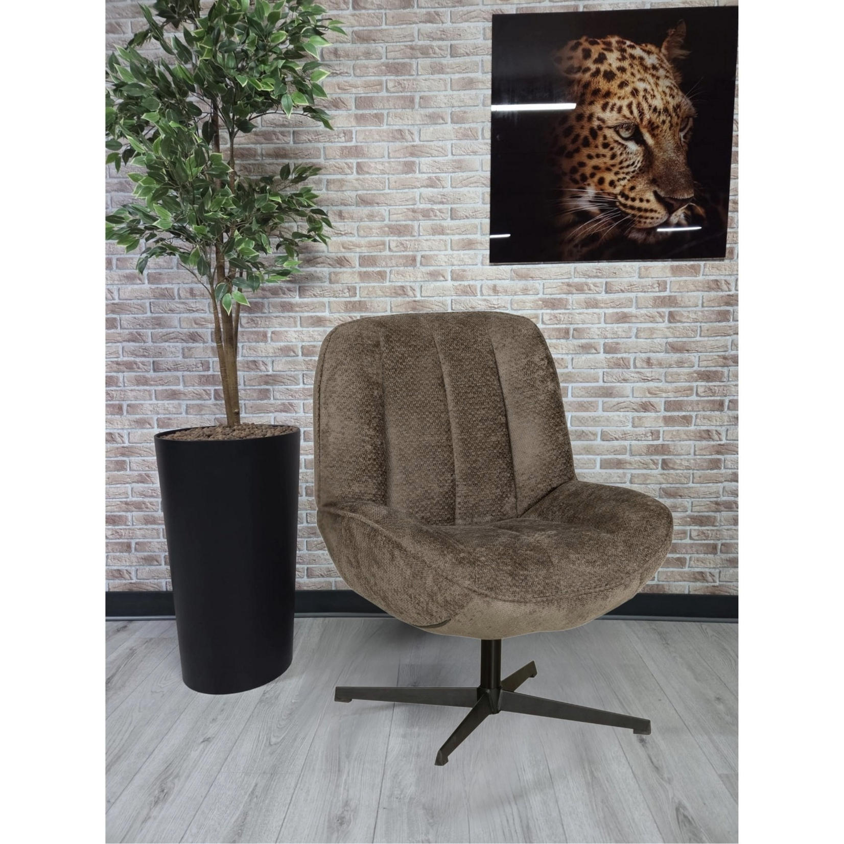 Zuma Fauteuil Zuma – Comfortabele stoel in Movie-stof - Taupe