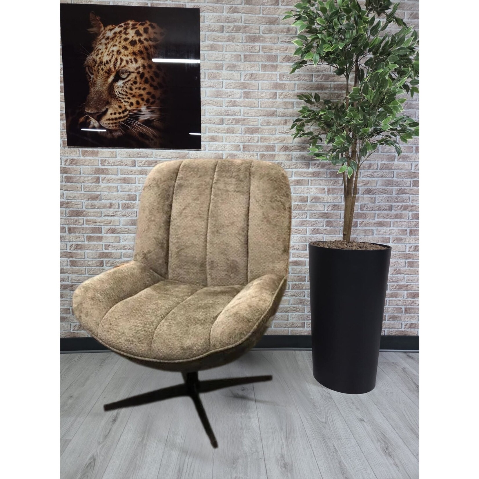 Zuma Fauteuil Zuma – Comfortabele stoel in Movie-stof - Curry