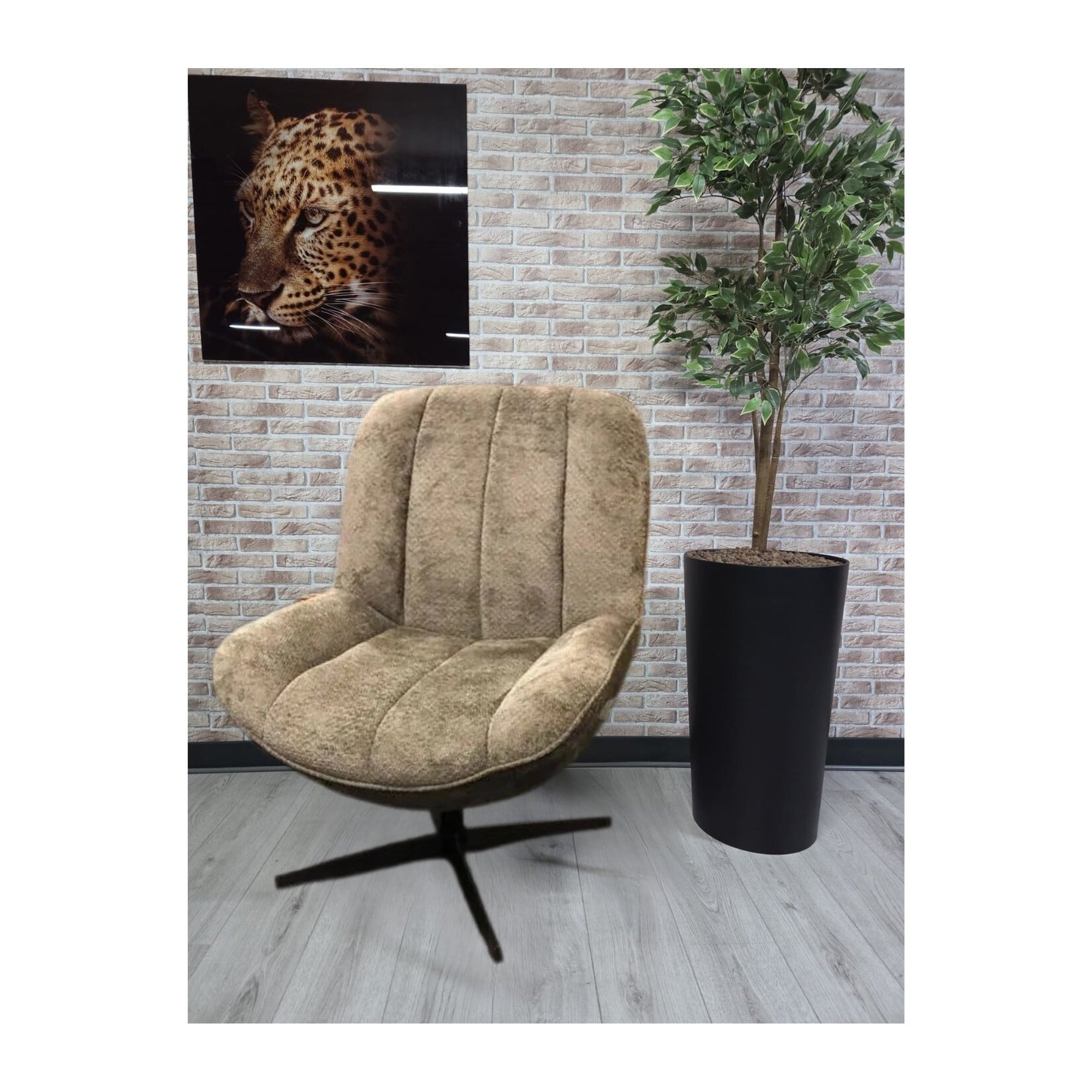 Zuma Fauteuil Zuma – Comfortabele stoel in Movie-stof - Curry