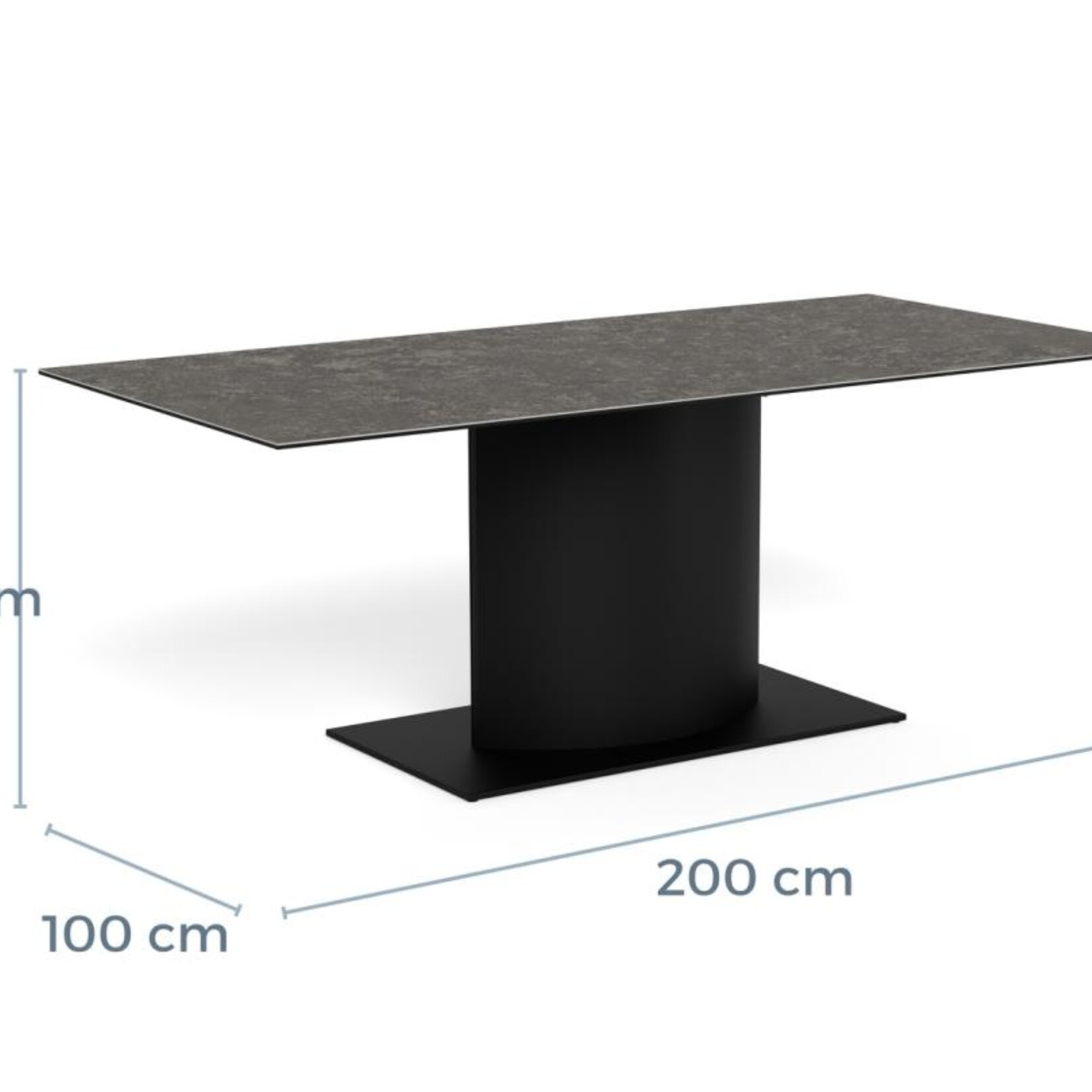 Marbella Eettafel 200x100x75,5 cm