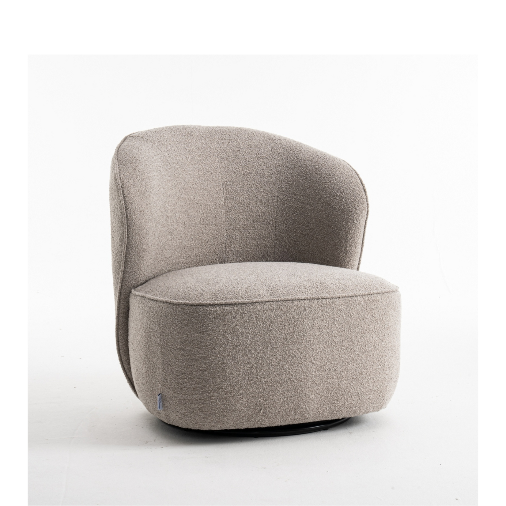 RV Design Sammy Draaifauteuil Stof Teddy #01 Natural