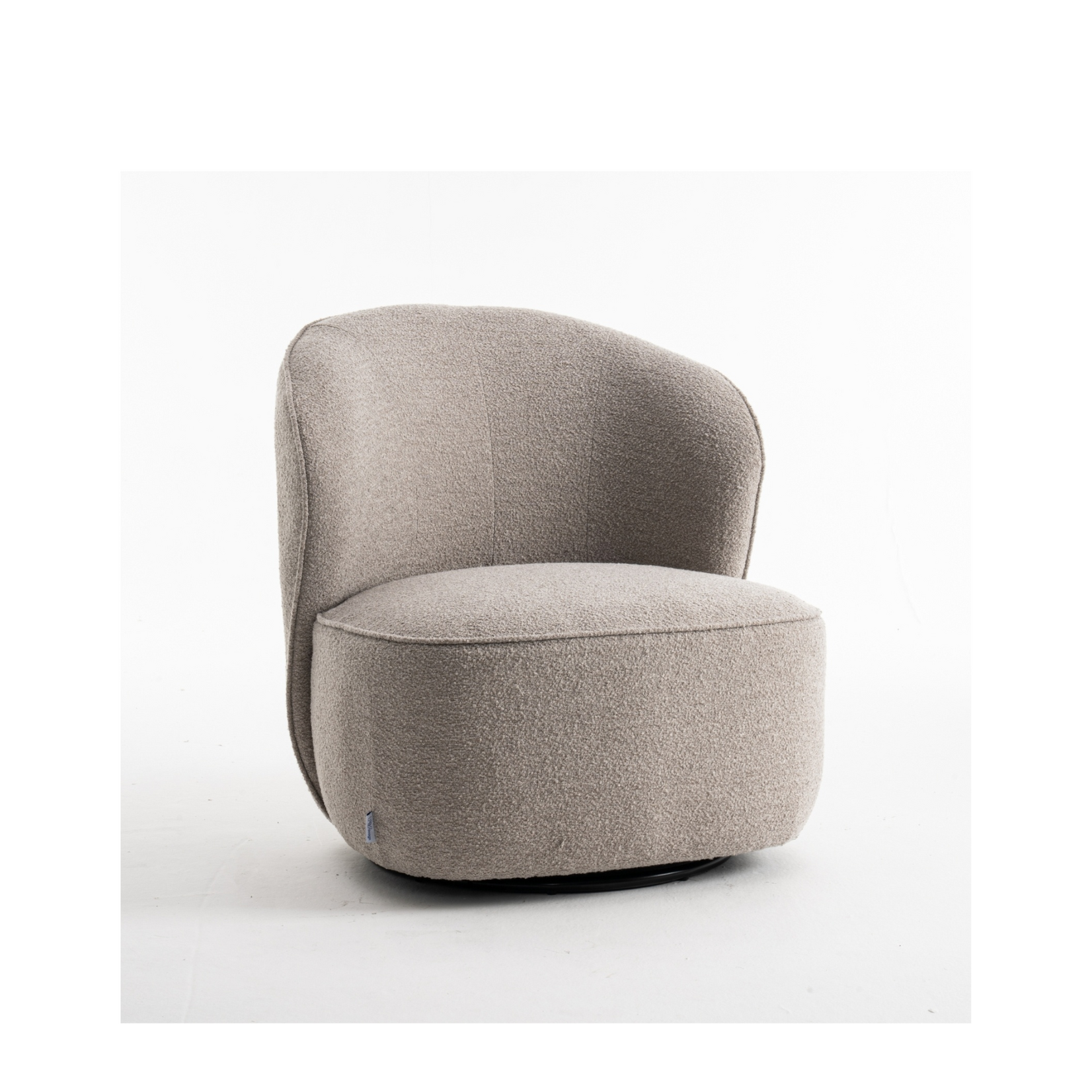 RV Design Sammy Draaifauteuil Stof Teddy #01 Natural