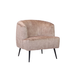 Billy Fauteuil Billy Taupe Velvet