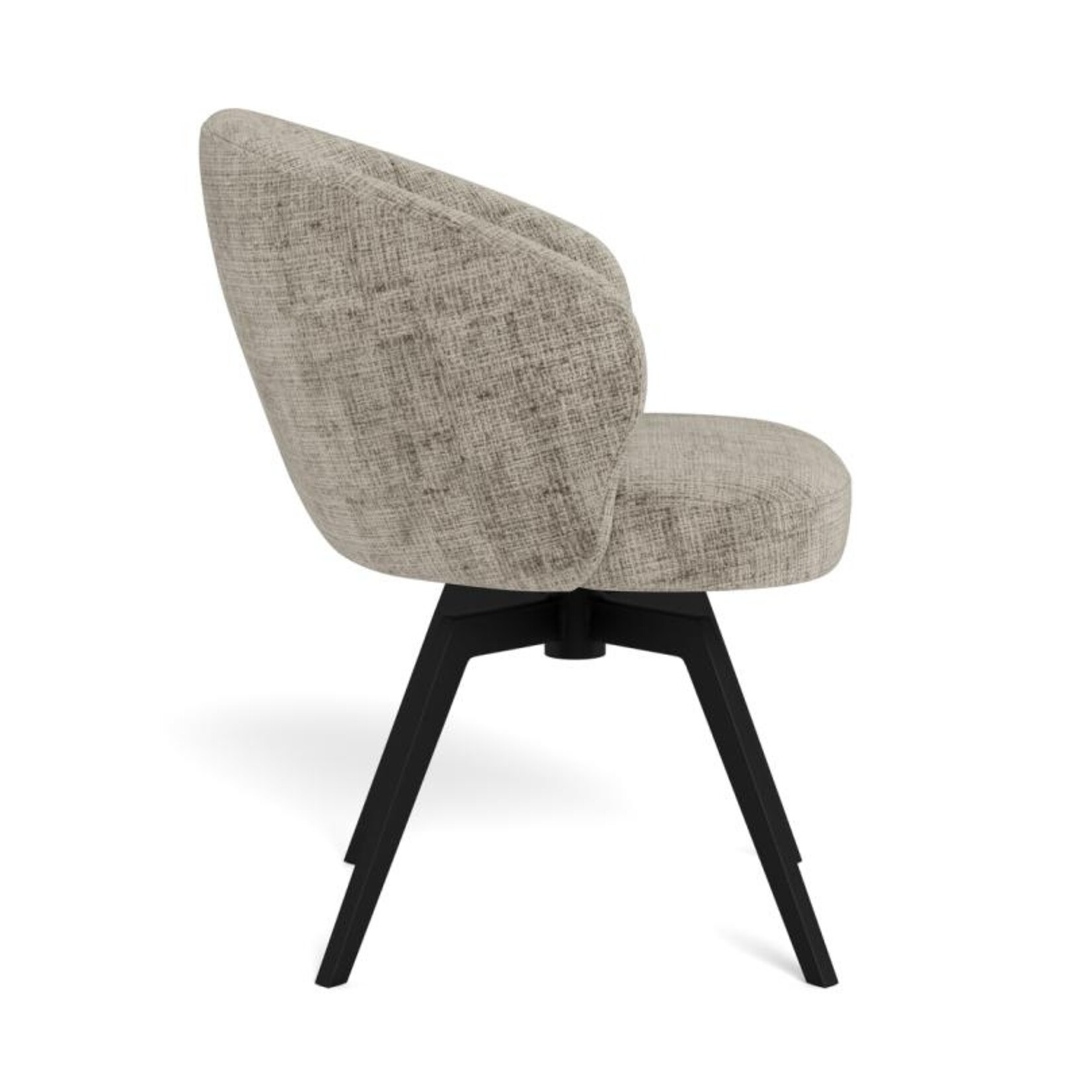 Eetkamerstoel Darlene Grijs 180 graden draaibaar