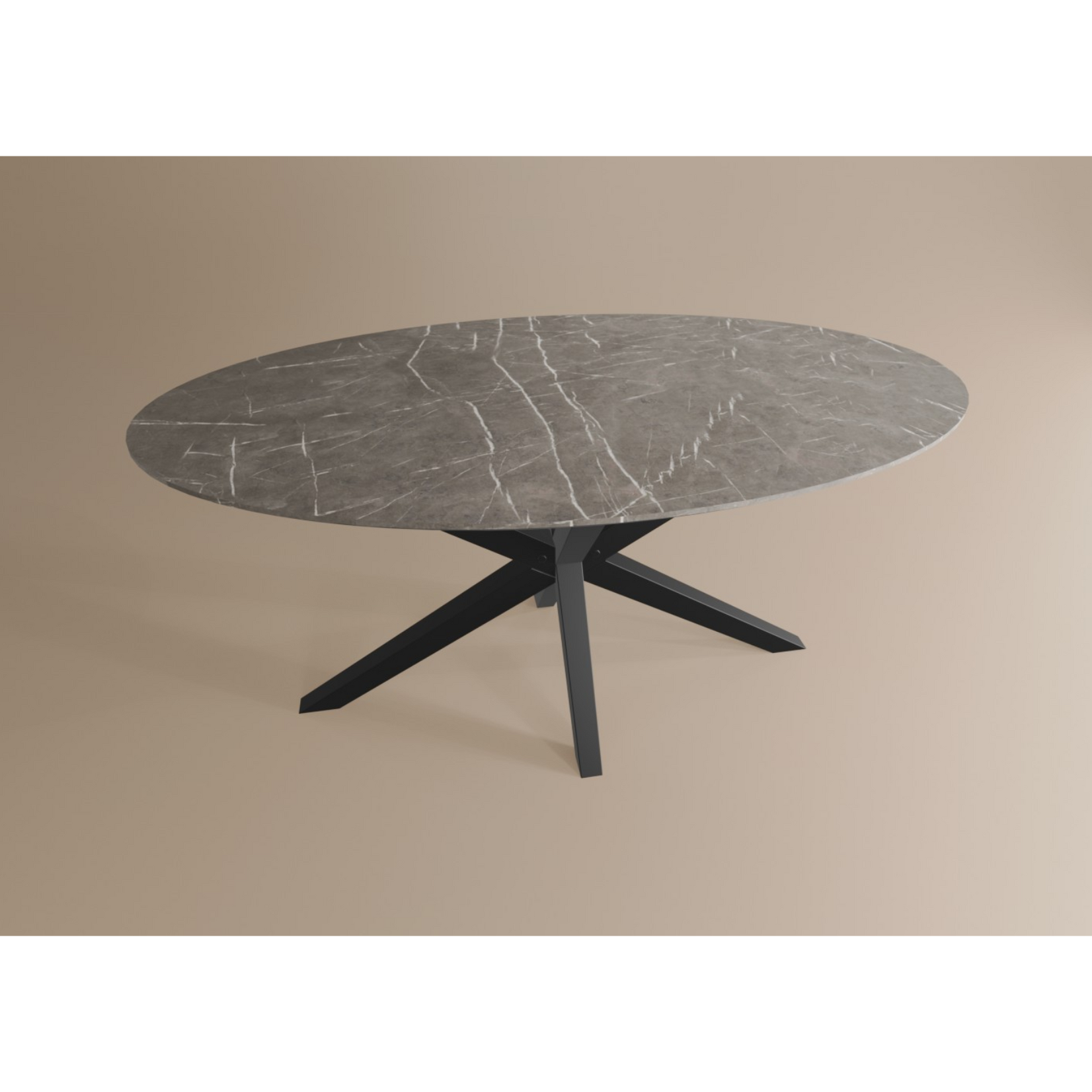 Eettafel Ovaal Lamulux 160 x 92 x 77