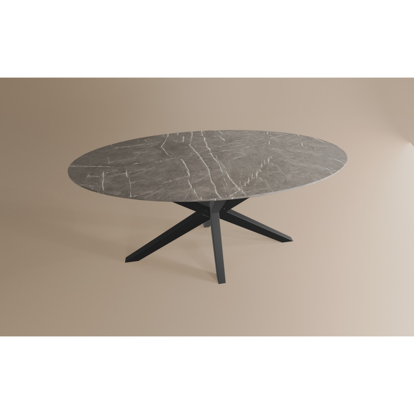 Eettafel Ovaal Lamulux 160 x 92 x 77