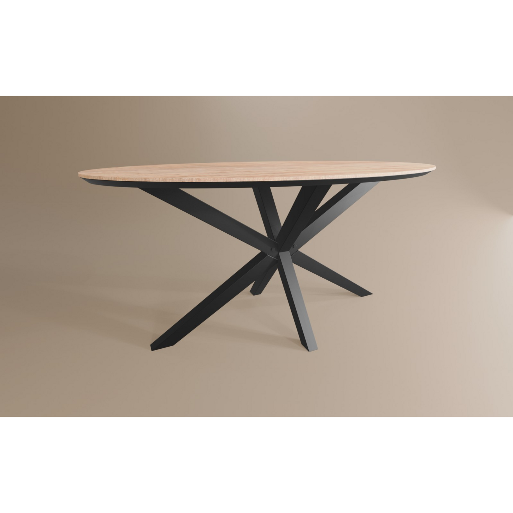 Eettafel Ovaal Lamulux 180 x 102 x 77