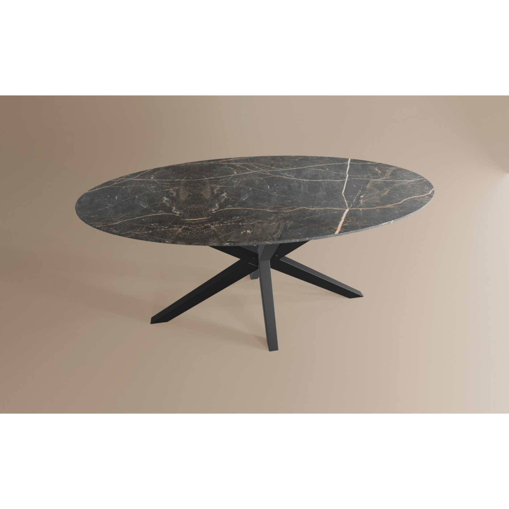 Eettafel Ovaal Lamulux 180 x 102 x 77