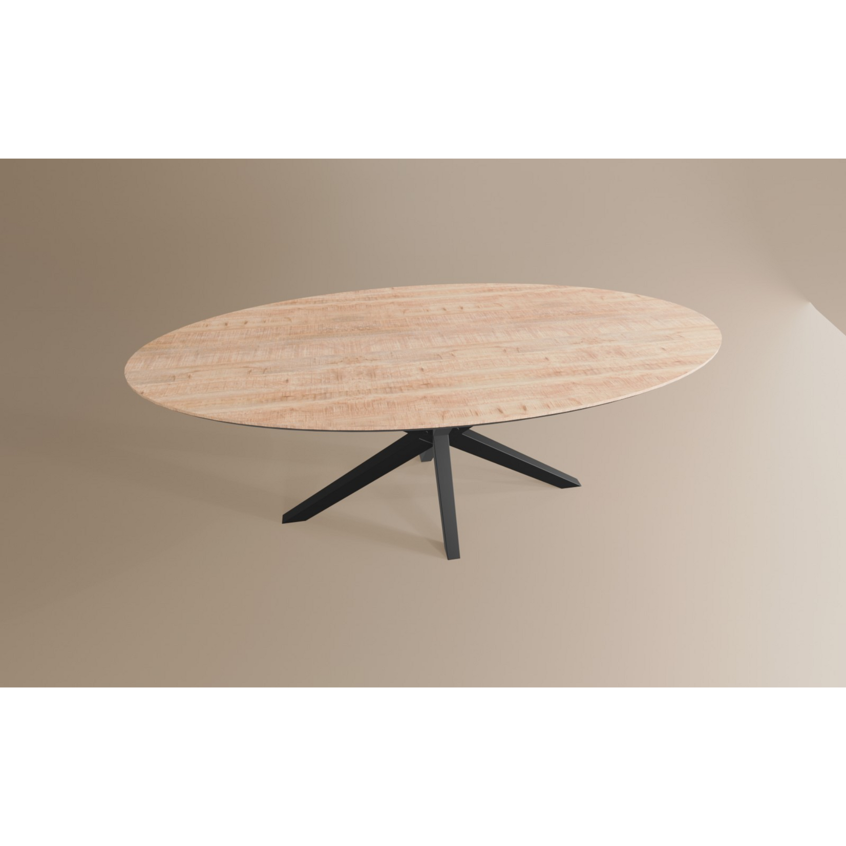 Eettafel Ovaal Lamulux 200 x 102 x 77