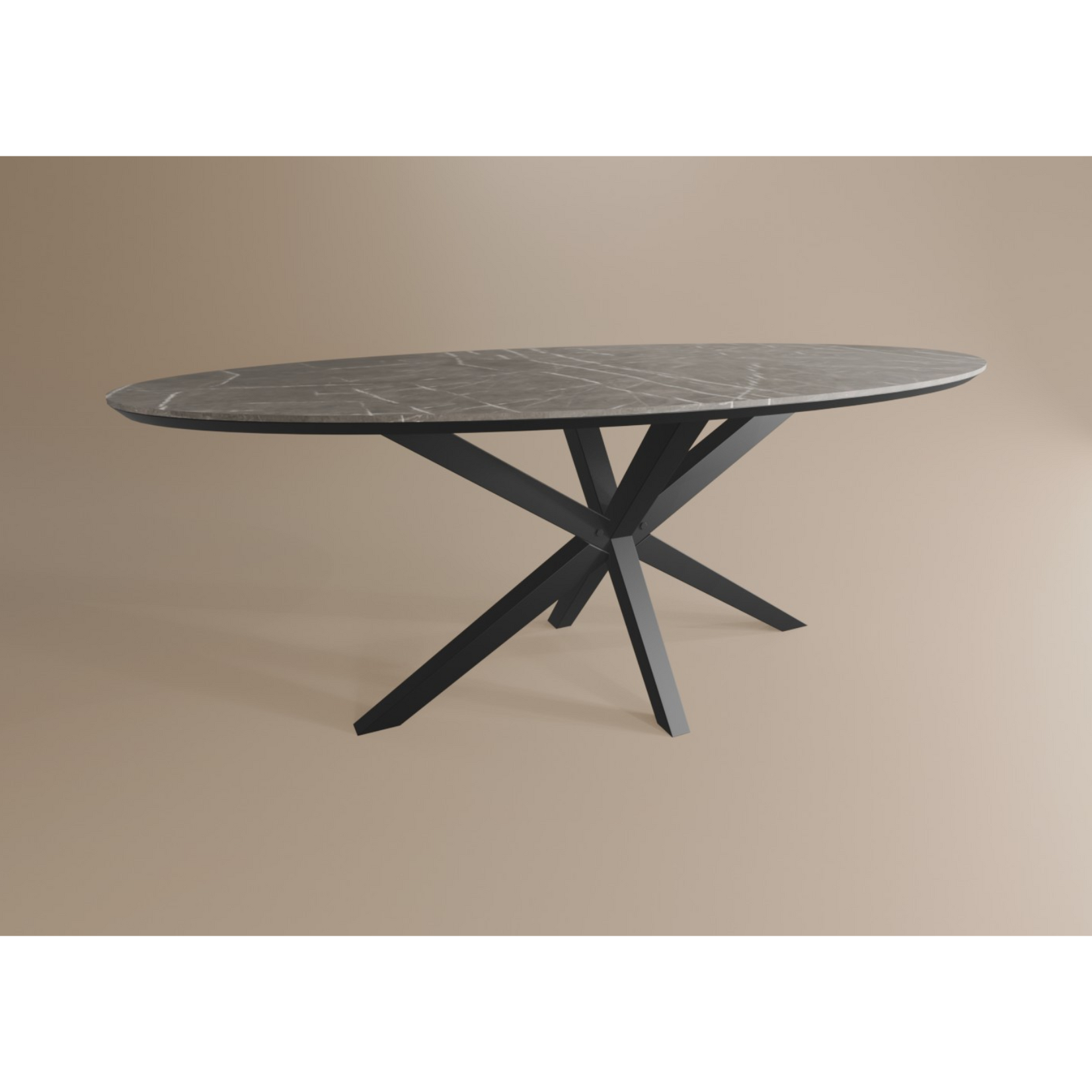 Eettafel Ovaal Lamulux 200 x 102 x 77