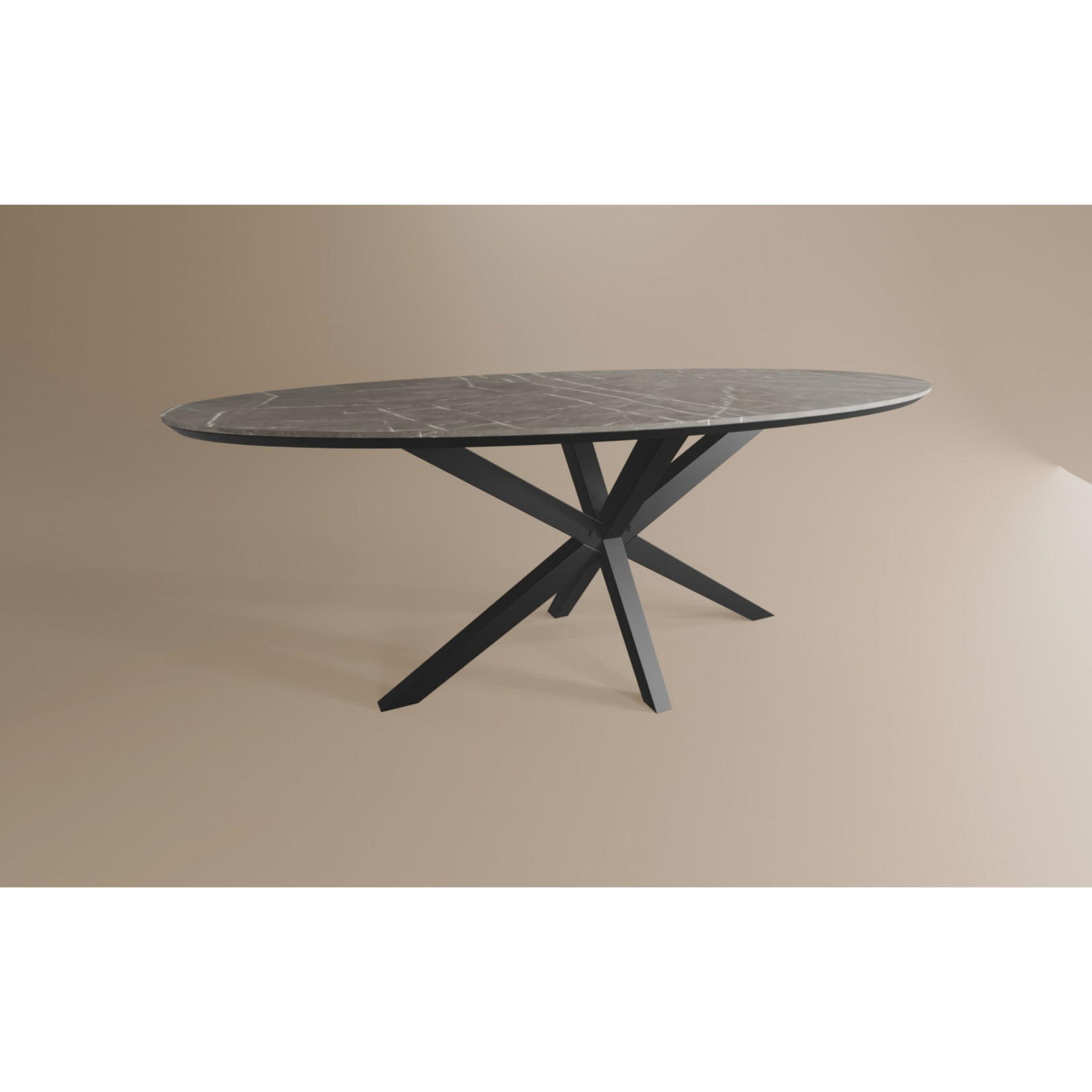 Eettafel Ovaal Lamulux 200 x 102 x 77