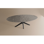Eettafel Ovaal Lamulux 200 x 102 x 77