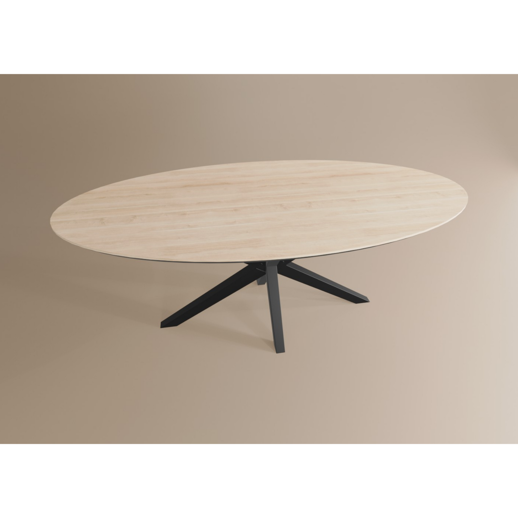 Eettafel Ovaal Lamulux 200 x 102 x 77