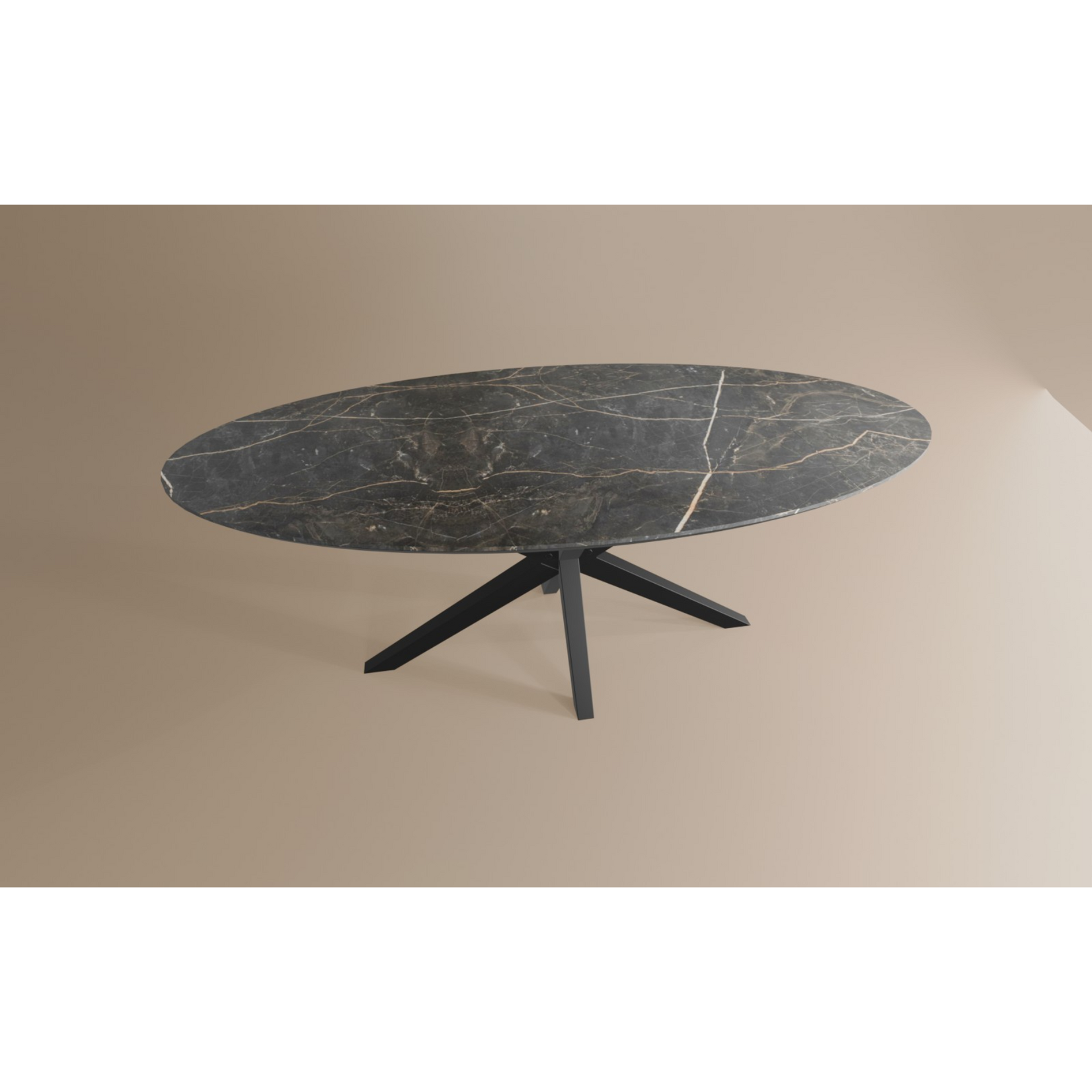 Eettafel Ovaal Lamulux 200 x 102 x 77