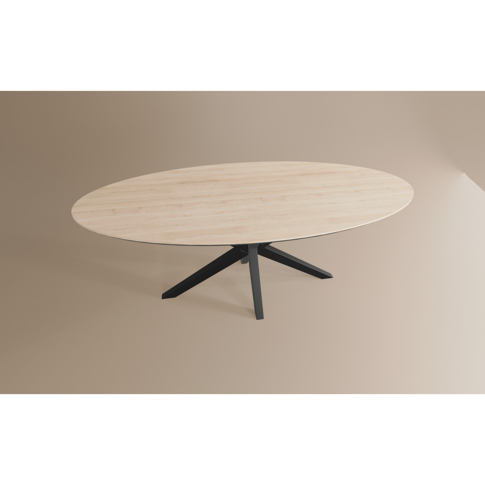 Eettafel Ovaal Lamulux 220 x 120 x 77