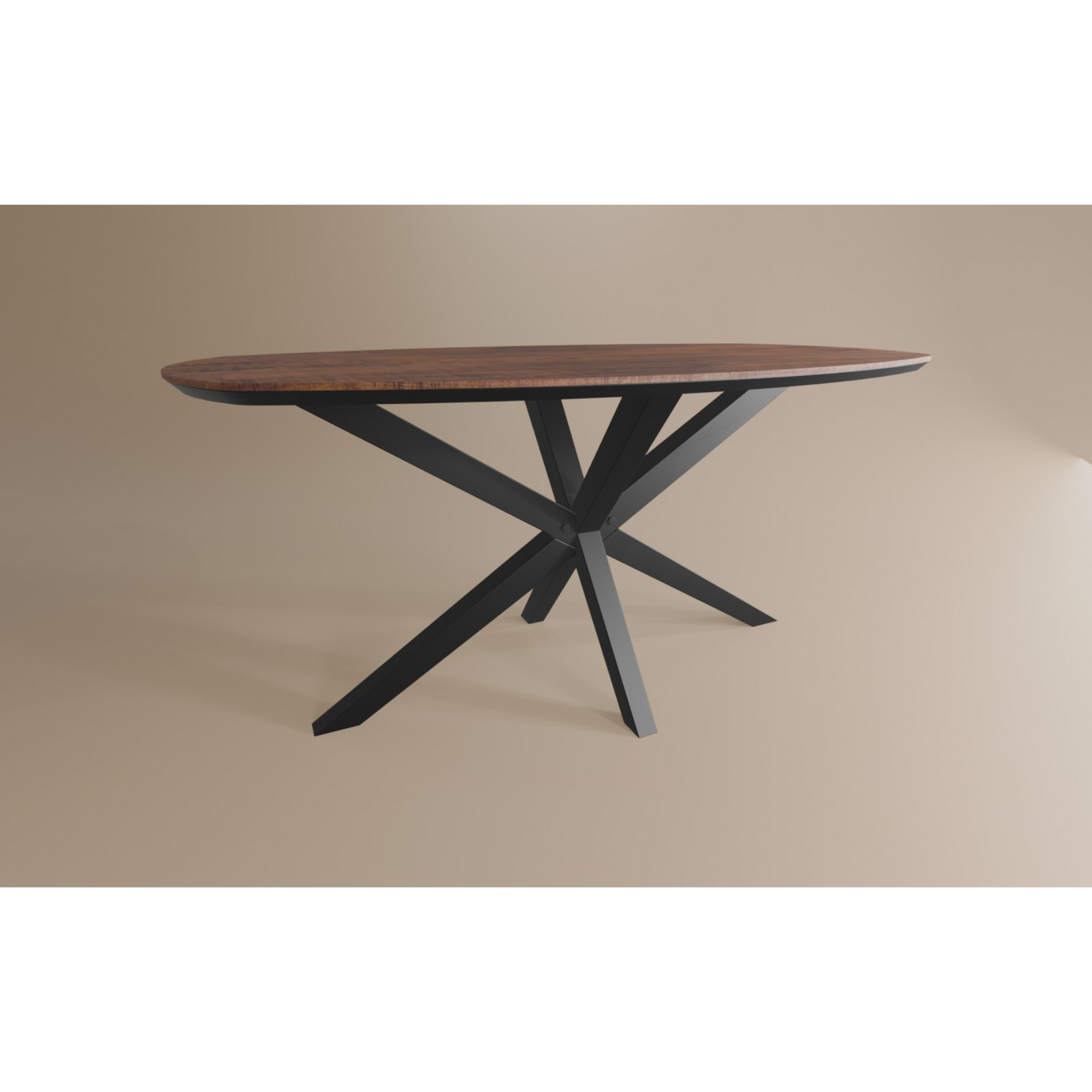 Salontafel Deens Ovaal Lamulux 135 x 67 x 42