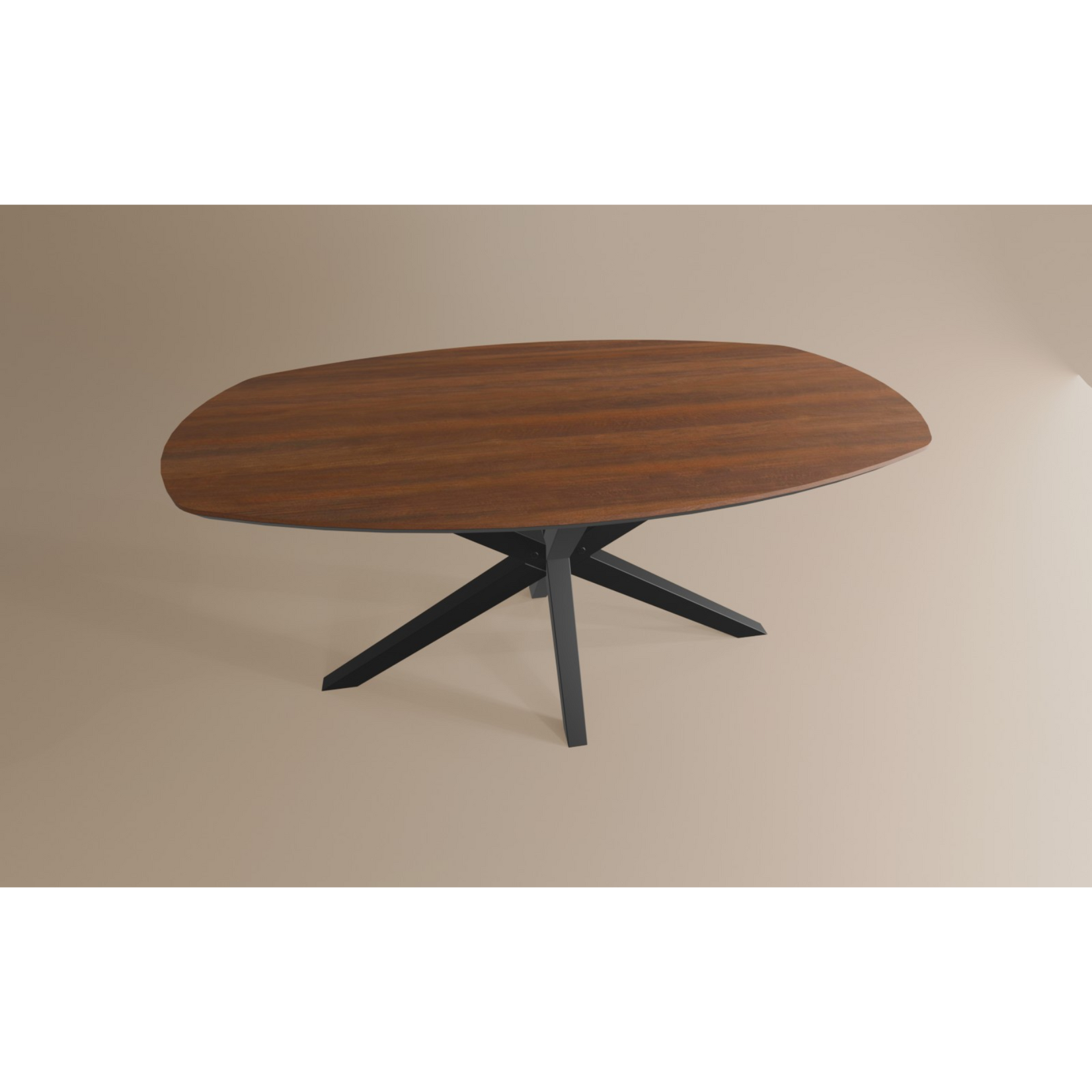 Salontafel Deens Ovaal Lamulux 135 x 67 x 42