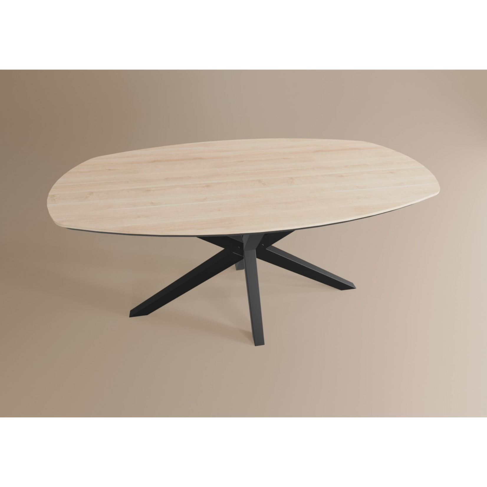 Salontafel Deens Ovaal Lamulux 135 x 67 x 42