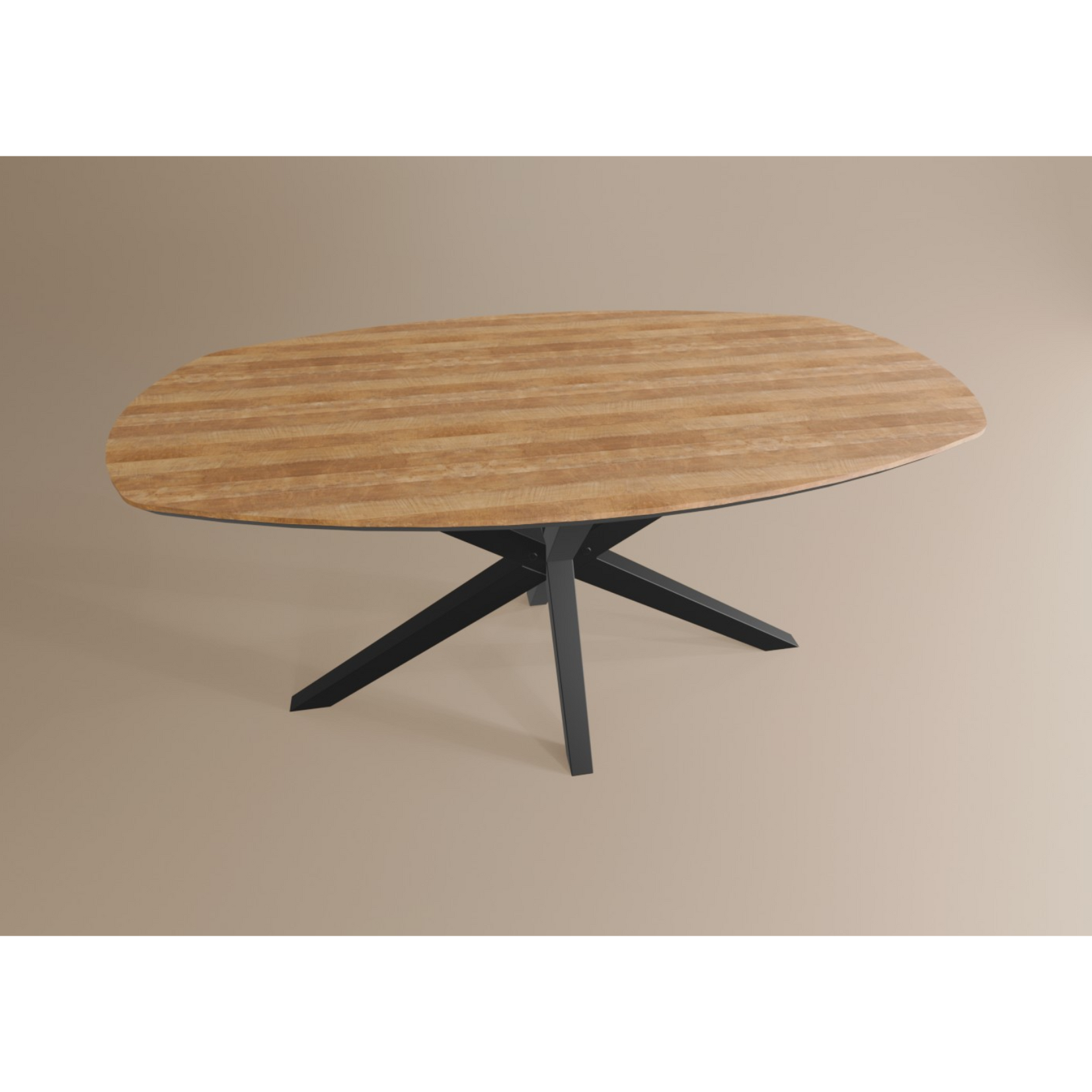 Salontafel Deens Ovaal Lamulux 135 x 67 x 42