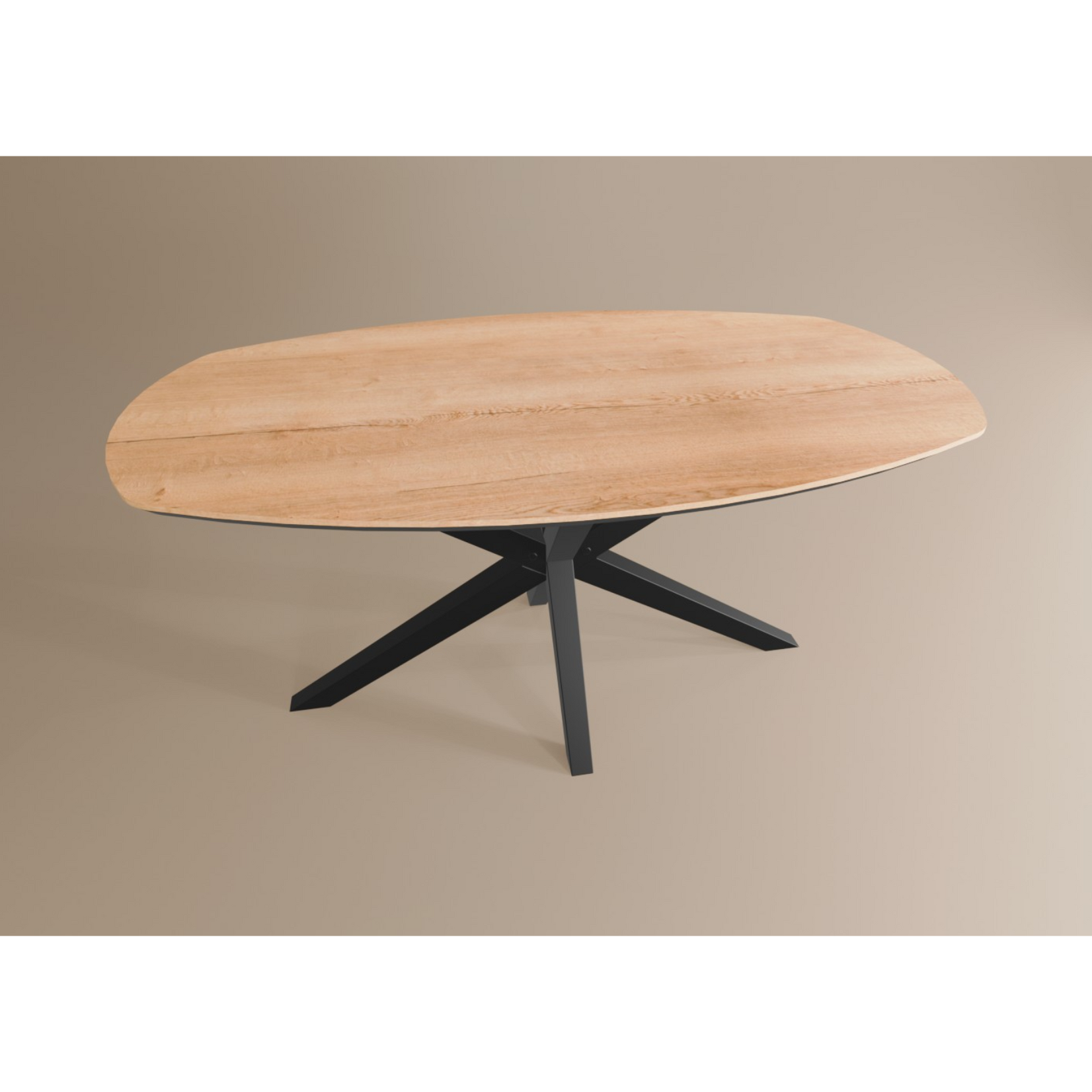 Salontafel Deens Ovaal Lamulux 135 x 67 x 42