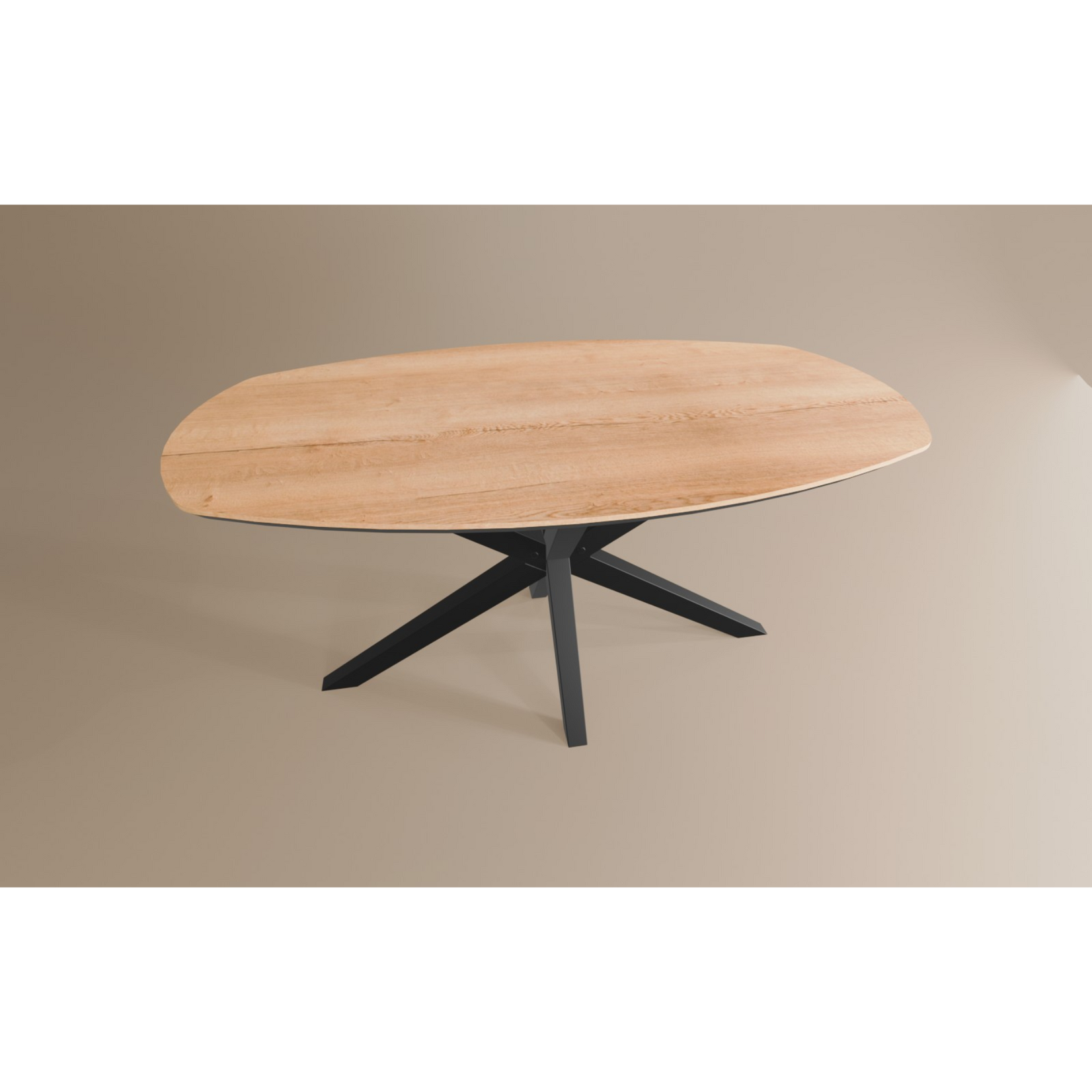 Salontafel Deens Ovaal Lamulux 135 x 67 x 42