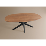 Salontafel Deens Ovaal Lamulux 135 x 67 x 42