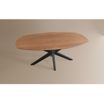 Salontafel Deens Ovaal Lamulux 135 x 67 x 42
