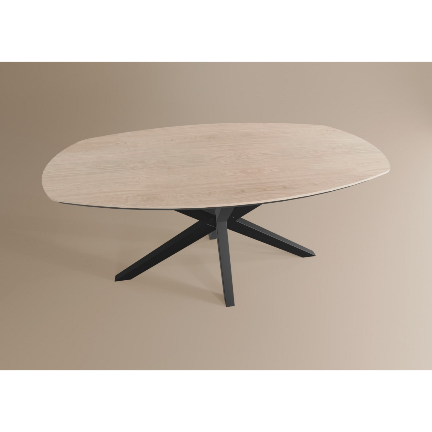 Salontafel Deens Ovaal Lamulux 135 x 67 x 42