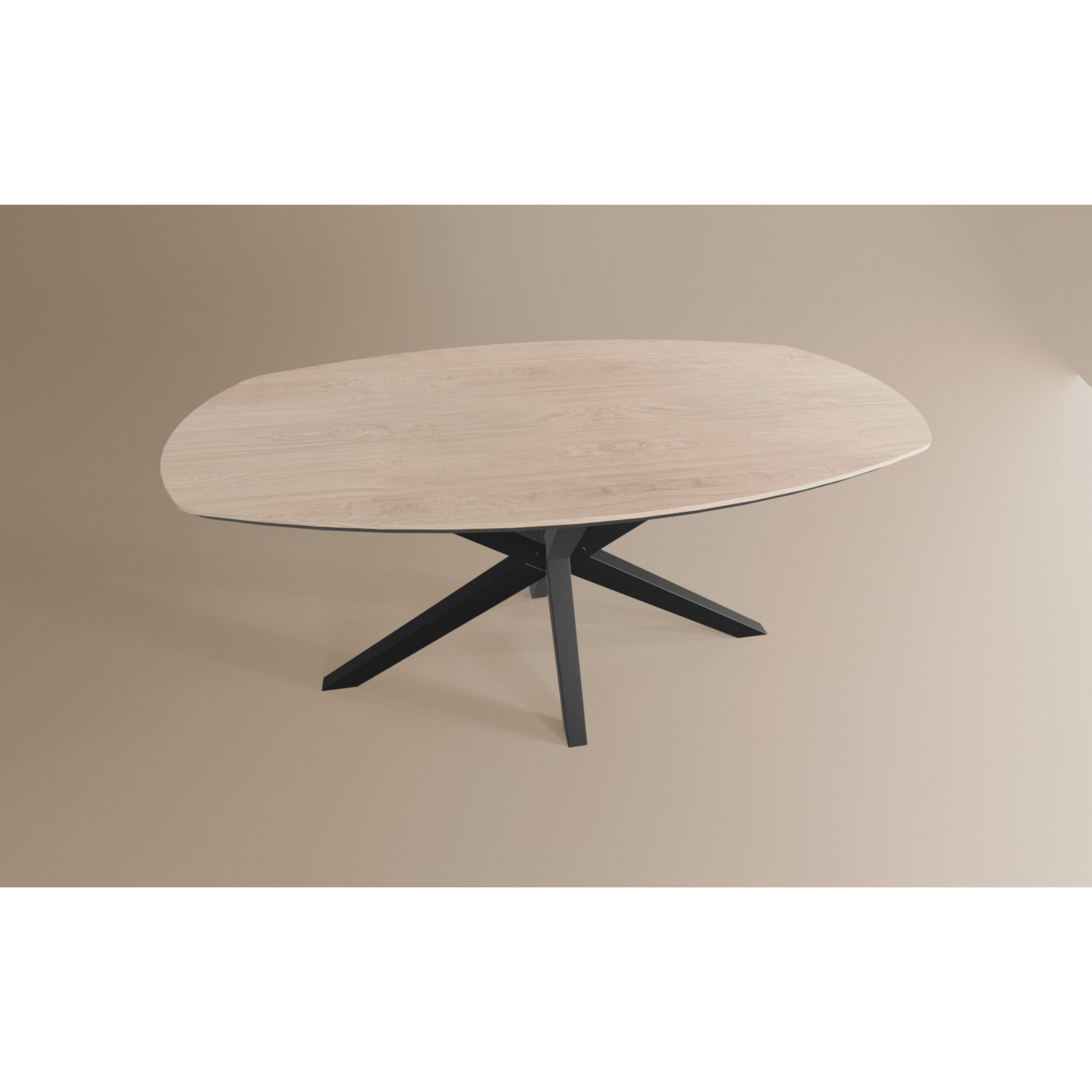 Salontafel Deens Ovaal Lamulux 135 x 67 x 42
