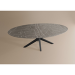 Salontafel Ovaal Lamulux 135 x 67 x 42