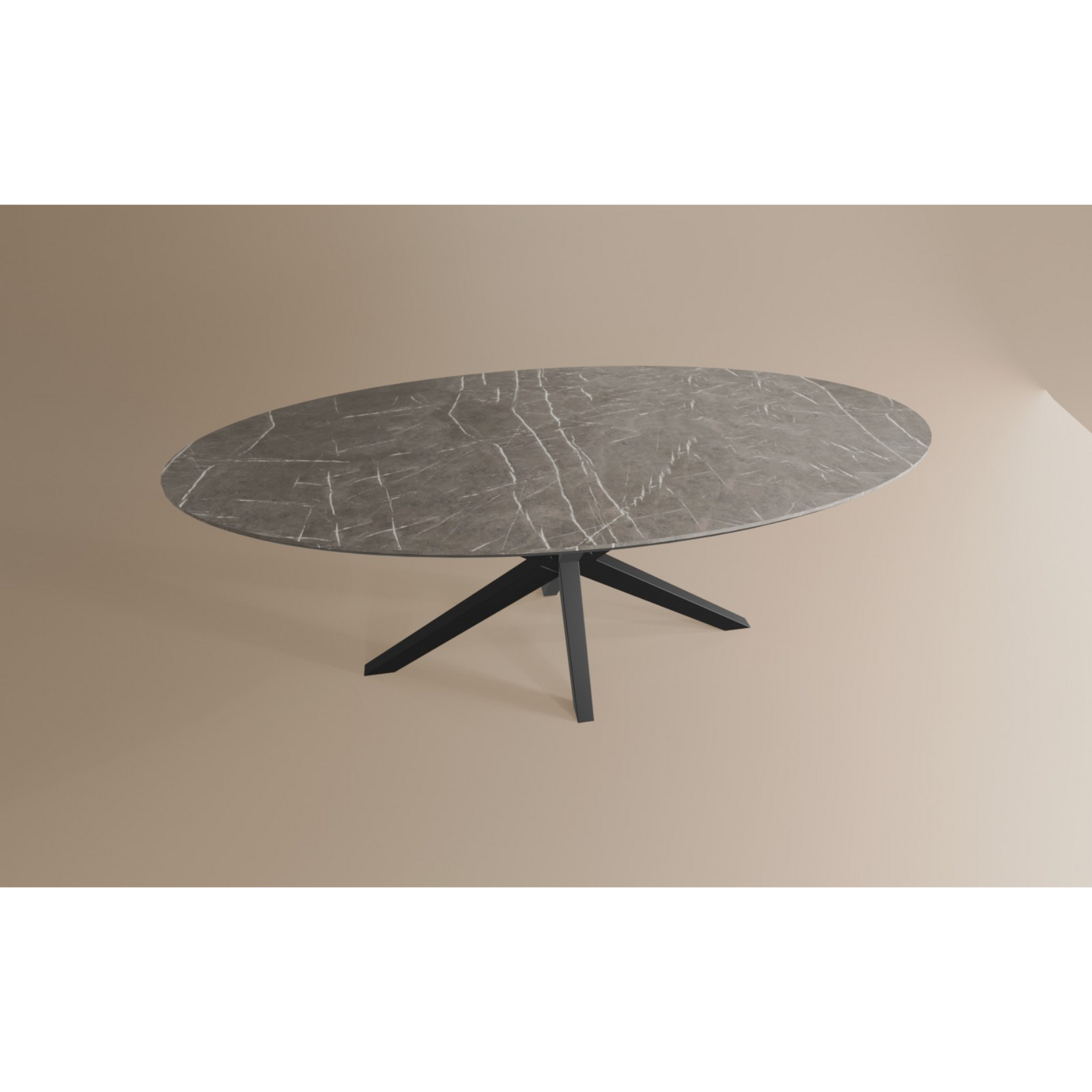 Salontafel Ovaal Lamulux 135 x 67 x 42