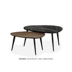 Dortmund Dortmund Salontafel set ovaal - Lamulux